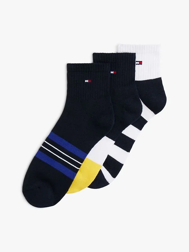 Stripe Mix Quarter-Top Sock 3-Pack Stripe Mix Quarter-Top Sock 3-Pack