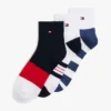 Stripe Mix Sport Quarter-Top Sock 3-Pack