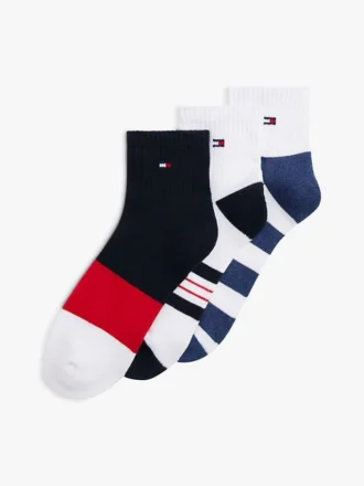 Stripe Mix Sport Quarter-Top Sock 3-Pack