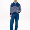 Stripe Quarter-Zip Sweatshirt