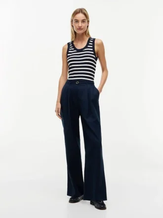 Stripe Rib-Knit Tank Top