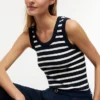 Stripe Rib-Knit Tank Top Stripe Rib-Knit Tank Top
