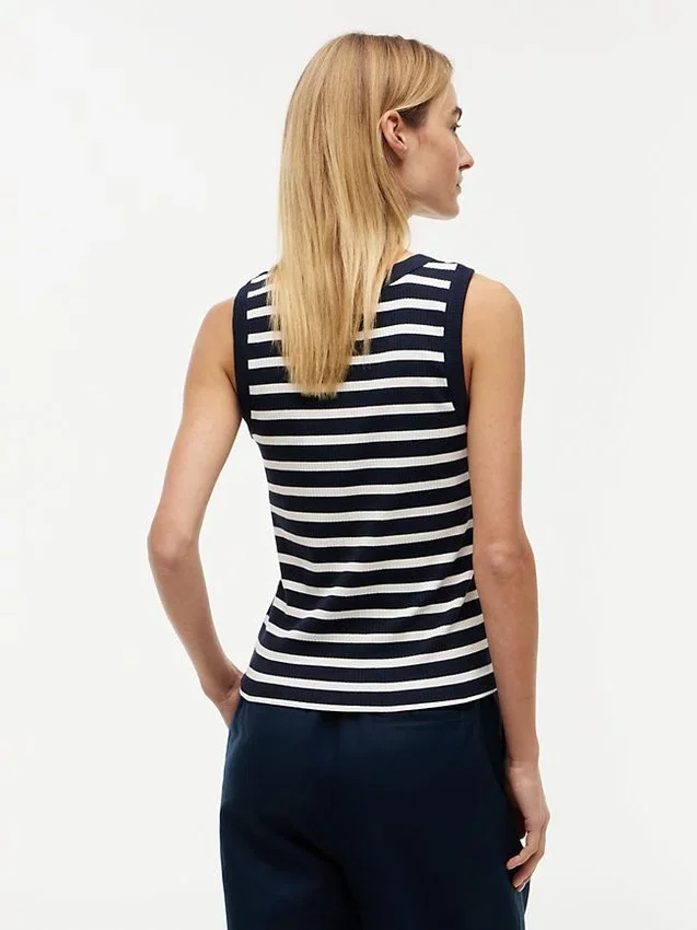 Stripe Rib-Knit Tank Top Stripe Rib-Knit Tank Top