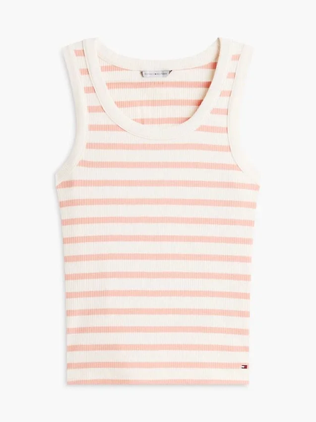 Stripe Rib-Knit Tank Top Stripe Rib-Knit Tank Top