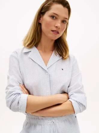 Stripe Seersucker Sleep Shirt