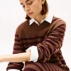 Stripe Wool-Cashmere Sweater Dress