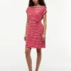 Striped Belted Stretch-Cotton Dress Striped Belted Stretch-Cotton Dress
