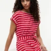 Striped Belted Stretch-Cotton Dress Striped Belted Stretch-Cotton Dress