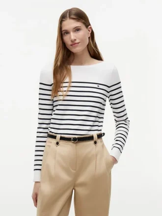 Striped Boatneck Sweater