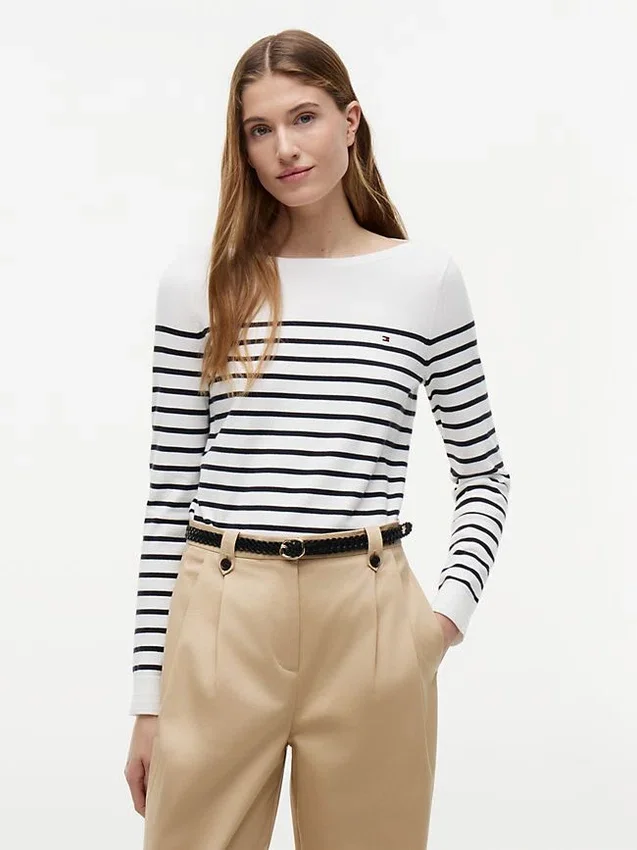 Striped Boatneck Sweater Striped Boatneck Sweater