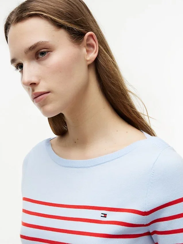 Striped Boatneck Sweater Striped Boatneck Sweater