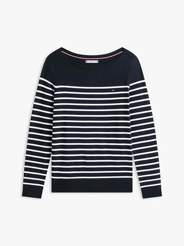 Striped Boatneck Sweater Striped Boatneck Sweater