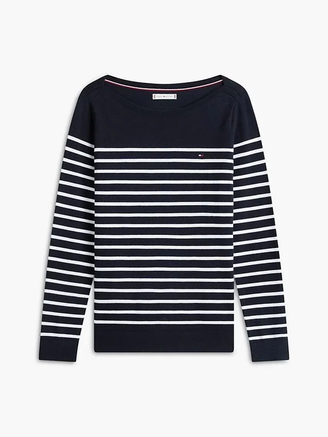 Striped Boatneck Sweater Striped Boatneck Sweater