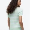 Striped Cable Knit Sweater Polo Striped Cable Knit Sweater Polo