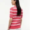 Striped Cable Knit Sweater Polo Striped Cable Knit Sweater Polo