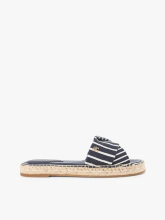 Striped Canvas Espadrille Sandal