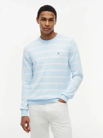Striped Classic Crewneck Sweater