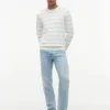 Striped Classic Crewneck Sweater