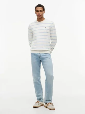 Striped Classic Crewneck Sweater