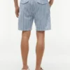Striped Cotton-Linen Blend 7″ Short Striped Cotton-Linen Blend 7″ Short
