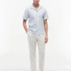 Striped Cotton-Linen Blend Camp Shirt