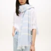 Striped Cotton-Linen Blend Scarf Striped Cotton-Linen Blend Scarf