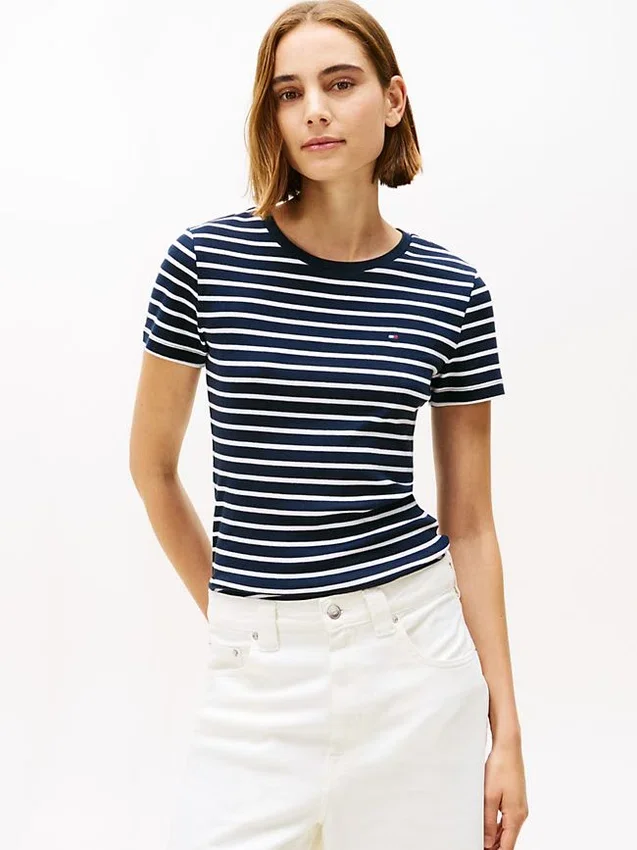 Striped Crewneck Favorite T-Shirt Striped Crewneck Favorite T-Shirt