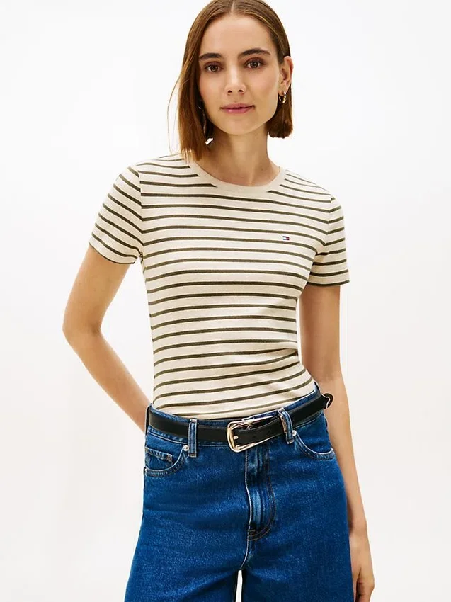 Striped Crewneck Favorite T-Shirt Striped Crewneck Favorite T-Shirt