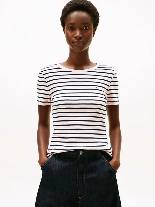 Striped Crewneck Favorite T-Shirt Striped Crewneck Favorite T-Shirt