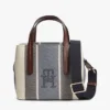 Striped Jacquard Mini Satchel Bag Striped Jacquard Mini Satchel Bag