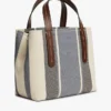 Striped Jacquard Mini Satchel Bag Striped Jacquard Mini Satchel Bag
