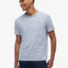 Striped Linen-Blend Pocket T-Shirt