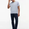 Striped Linen-Blend Pocket T-Shirt