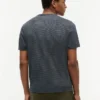 Striped Linen-Blend Pocket T-Shirt