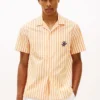 Striped Paper-Touch Camp Shirt