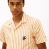 Striped Paper-Touch Camp Shirt