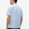 Striped Paper-Touch Camp Shirt