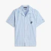 Striped Paper-Touch Camp Shirt