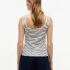 Striped Pointelle Square-Neck Tank Top Striped Pointelle Square-Neck Tank Top