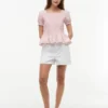 Striped Shirred Poplin Top Striped Shirred Poplin Top