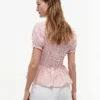 Striped Shirred Poplin Top Striped Shirred Poplin Top