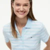 Striped Stretch Pique Polo Dress Striped Stretch Pique Polo Dress
