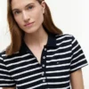 Striped Stretch Pique Polo Dress Striped Stretch Pique Polo Dress