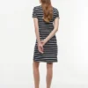 Striped Stretch Pique Polo Dress Striped Stretch Pique Polo Dress