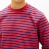 Striped Terry Crewneck Sweatshirt