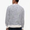 Striped Terry Crewneck Sweatshirt