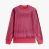 Striped Terry Crewneck Sweatshirt