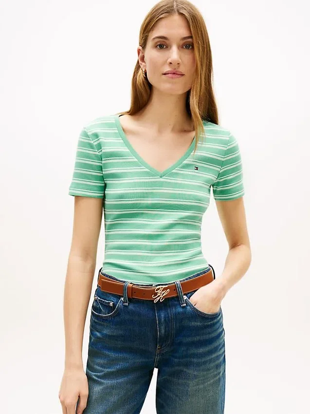 Striped V-Neck Favorite T-Shirt Striped V-Neck Favorite T-Shirt