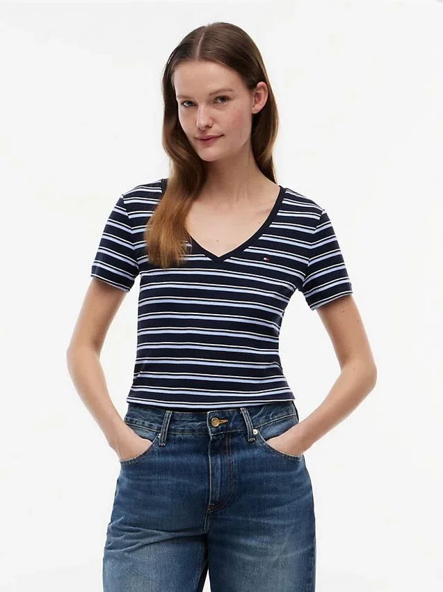 Striped V-Neck Favorite T-Shirt Striped V-Neck Favorite T-Shirt