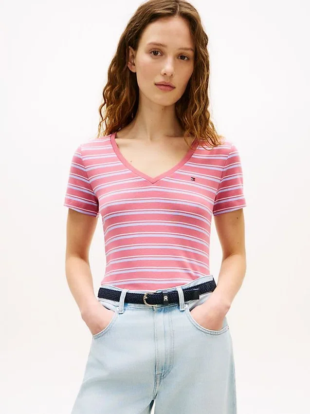 Striped V-Neck Favorite T-Shirt Striped V-Neck Favorite T-Shirt